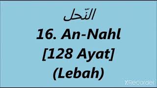 Download lagu Surah An-Nahl (Arab, Latin & terjemahannya) mp3