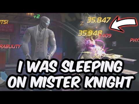UNDERRATED SLEEP LOCK WOMBO COMBO GOD?!? - 7 Star Mister Knight Rank 4 - Marvel Contest of Champions