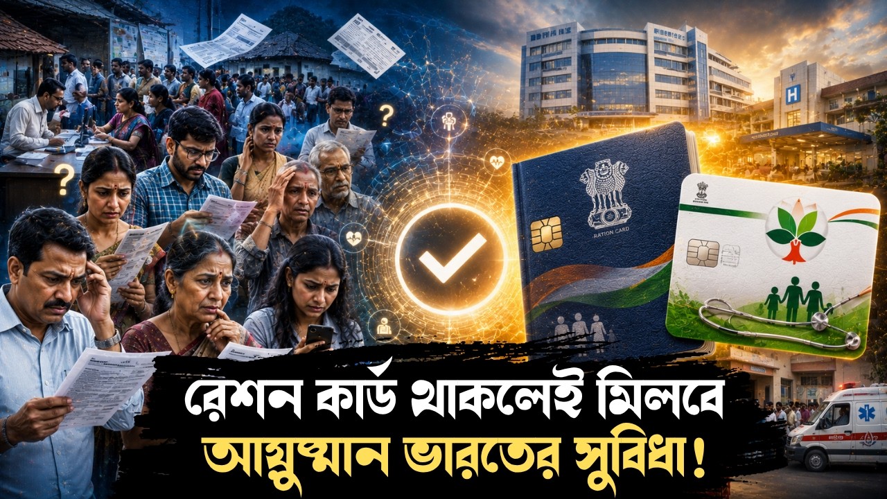 রেশন কার্ড থাকলেই মিলবে আয়ুষ্মান ভারতের সুবিধা! বড়সড় নির্দেশিকা জারি নবান্নের | Ayushmam Bharat
