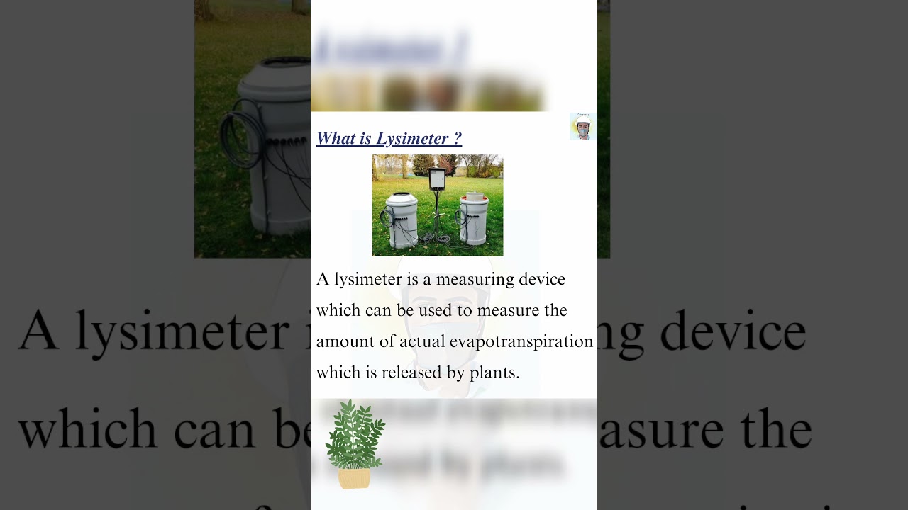 what is lysimeter, evapotranspiration, hydrology, civil engineering gate SSC je objective question