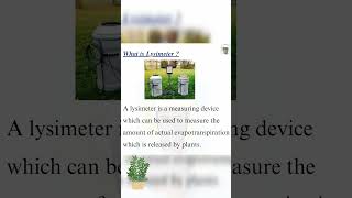 what is lysimeter, evapotranspiration, hydrology, civil engineering gate SSC je objective question