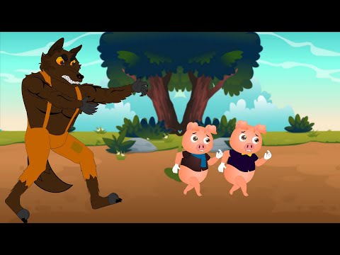 Three Little Pigs and the Big Bad Wolf | Musical Story for Kids | Animated Fairy Tale