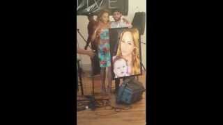 Amina Buddafly from Love and Hip Hop surprised by Perspektiv's portrait