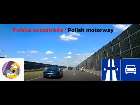 Autostrada A2 do Warszawy/ Driving in Poland - highway to Warsaw / Polnische Autobahn nach Warschau