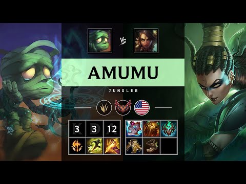 Amumu Jungle vs Nidalee - NA Grandmaster Patch 25.20