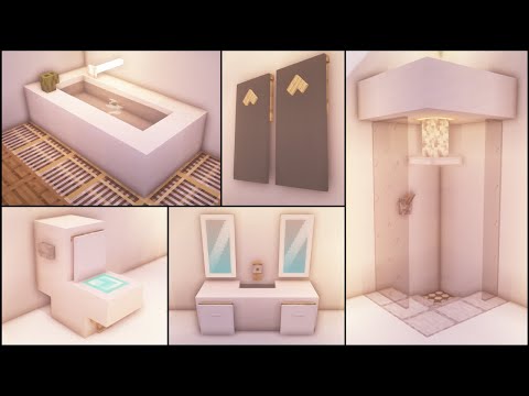 Minecraft: 40+ Bathroom Build Hacks and Ideas