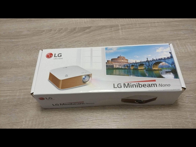 Video Teaser für LG PH150G Minibeam Nano projector Unboxing