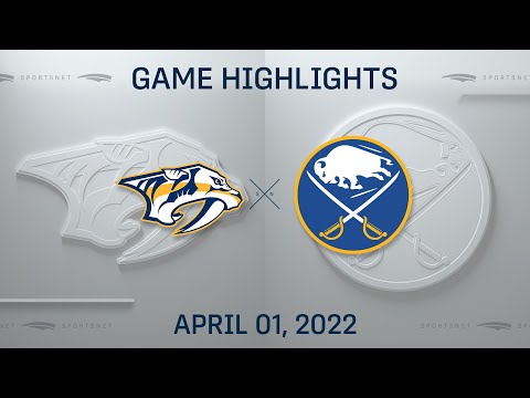 NHL Highlights | Predators vs. Sabres - Apr. 1, 2022
