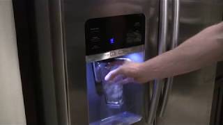Replacing the water/icemaker dispenser switch in a Samsung refrigerator