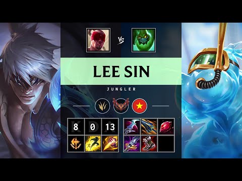 Lee Sin Jungle vs Zac: Perfect KDA, Legendary - VN Grandmaster Patch 14.24