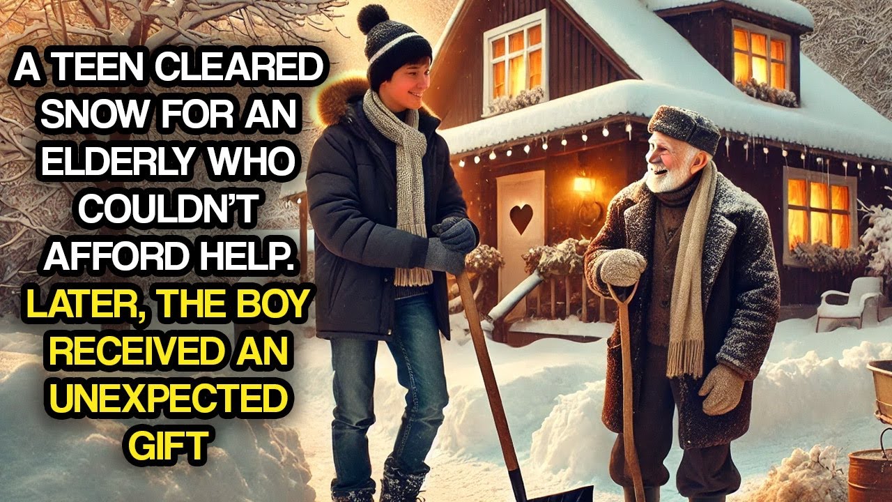 A Teen Cleared Snow for an Elderly Who Couldn't Afford Help. Later, He Received An Unexpected Gift