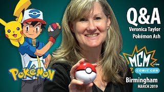 Veronica Taylor Voice of Ash Ketchum in Pokemon MCM Comic Con Birmingham video