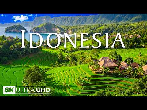 Indonesia 8K – Volcanic Landscapes, Pristine Beaches & Timeless Island Beauty
