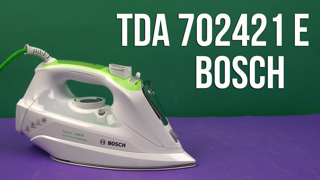 Утюг Bosch Sensixxx TDA702421E зеленый/белый