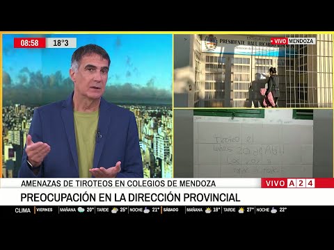 🔴 AMENAZAS DE TIROTEOS EN COLEGIOS DE MENDOZA: DENUNCIAS EN ESCUELAS DE MAIPÚ Y GODOY CRUZ