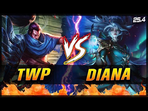 TheWanderingPro - Yasuo vs Diana MID Patch 25.4 - Yasuo Gameplay