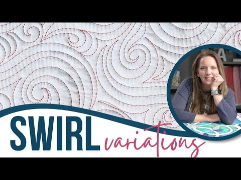 Machine Quilting Concentric & Elongated Swirl Designs: Week 2 Mastering Swirls Free-motion Challenge