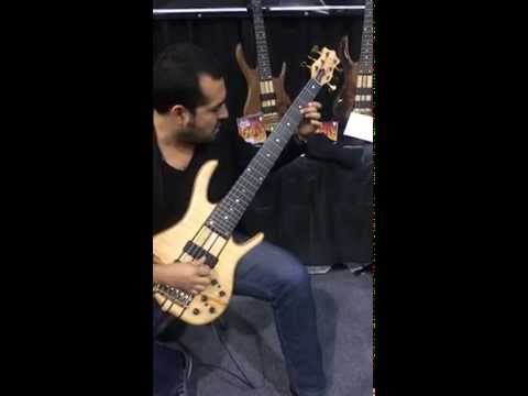 Marco Renteria playing 6 String Smith Bass for the first time…..