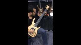Marco Renteria playing 6 String Smith Bass for the first time…..