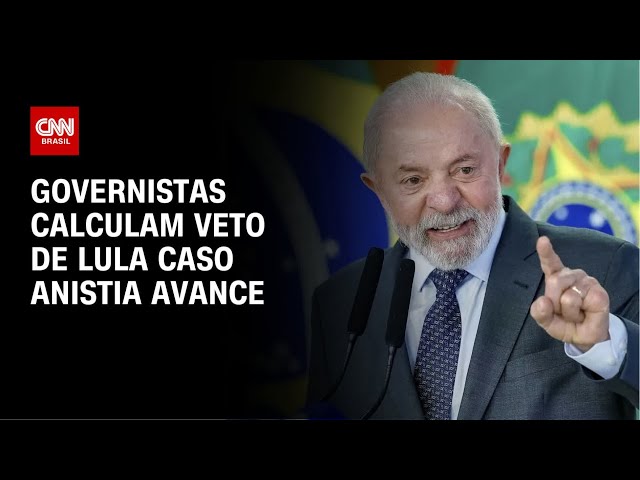 Governistas veem anistia ganhar força e já calculam veto de Lula | CNN PRIME TIME