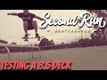 Testing out an 8.5 wide deck!!! *Waterloo Skatepark and Front yard Sesh*