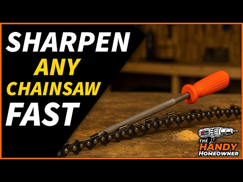 Sharpen a Chainsaw Like a Pro (With Just a File) | Quick & Easy Tutorial