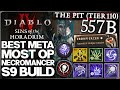 Diablo 4 New Best OP BILLION DAMAGE Necromancer Build Season 9 Meta Shadow Piercer Combo Guide