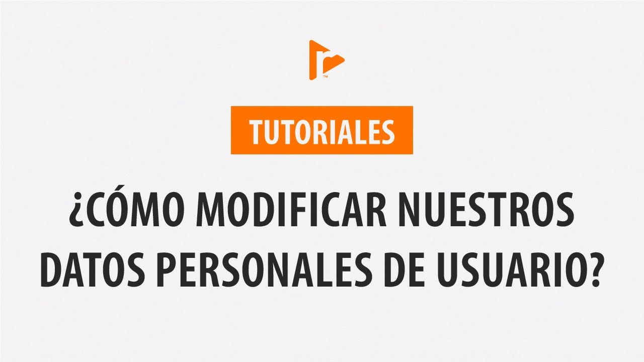 Cómo modificar datos personales | RightNow Media en español