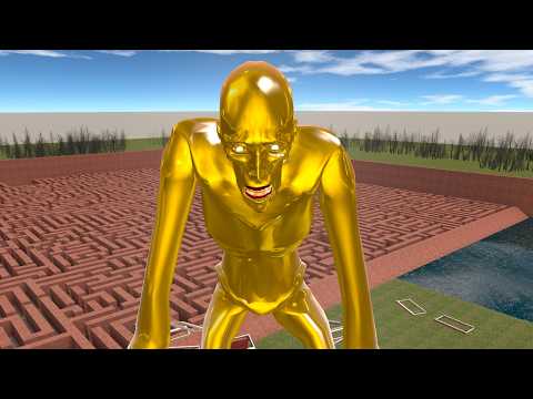 GIANT GOLD SCP-096 vs Towers In Garry's Mod!