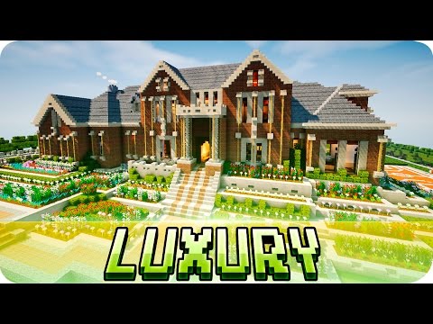 Minecraft - Luxury Brick Mansion - House Map w/ Download