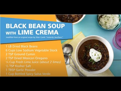 UNC REX Cooking Videos: Black Bean Soup