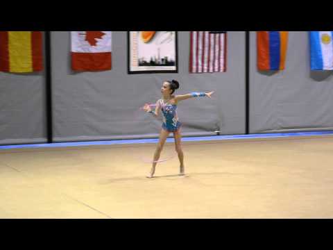 Elizabeth Savchenko. RG. Hoop. Las Vegas Invitational, 16.01.2015