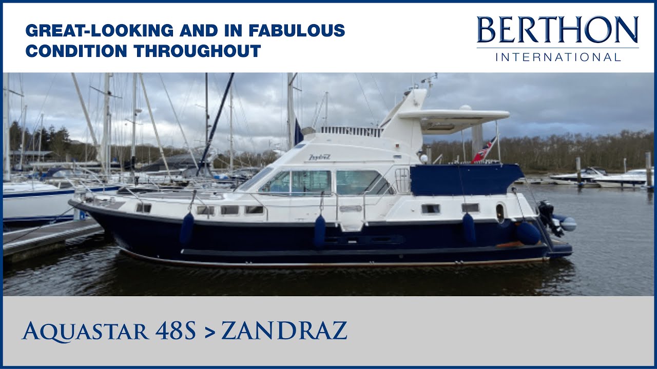 [OFF MARKET] Aquastar 48S (ZANDRAZ), with Hugh Rayner - Yacht for Sale - Berthon International