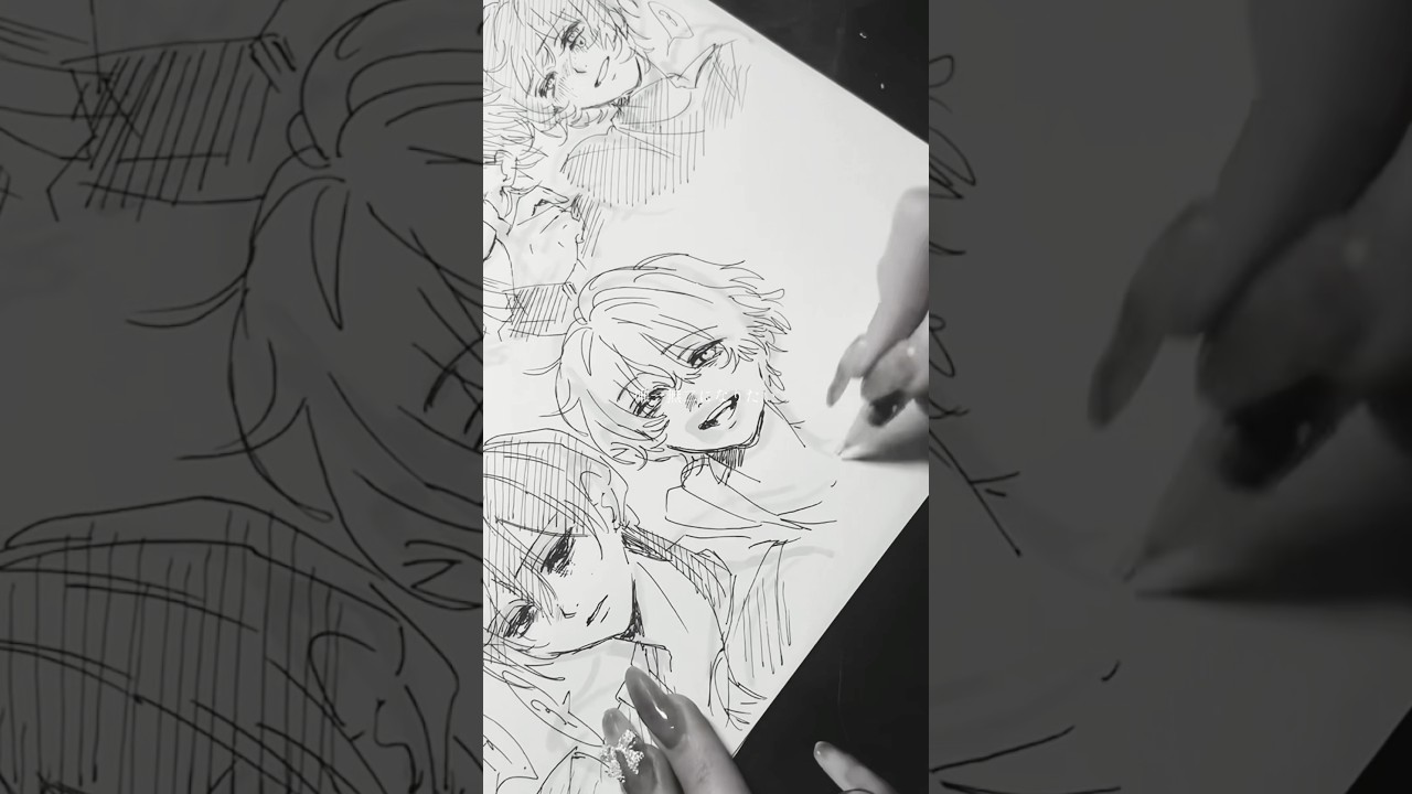 繰り返す #イラスト #art #アナログイラスト #illustration #drawing #イラストメイキング #オリジナル