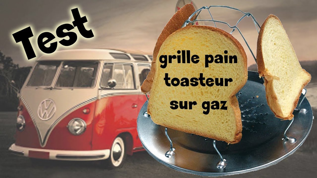 toaster grille pain en camping car sur gaz