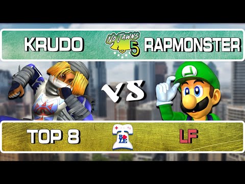 No Jawns 5: Krudo (Sheik) Vs. RapMonster (Luigi) - Top 8 LF
