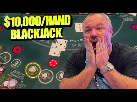 BLACKJACK: My First Ever $10,000/BET Recorded!! This Win Is UNREAL!