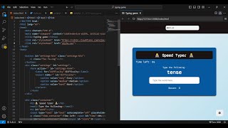 How to create Typing Game with HTML, CSS, and JavaScript | Beginner-Friendly Project