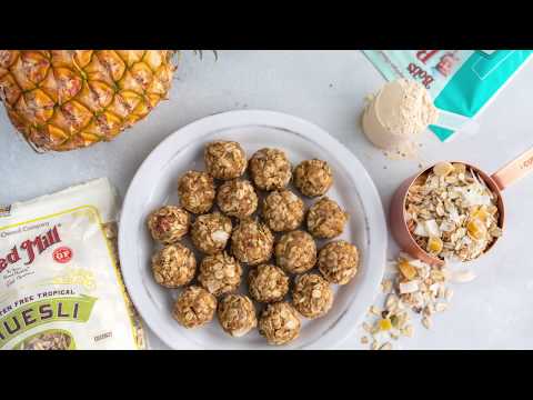 Gluten Free Energy Balls: Pina Colada Style