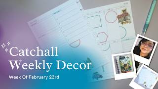 Plan With Me 💕 | Catchall Planner Decor | Week of February 24