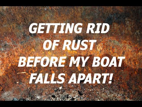 DEALING WITH RUSTY METAL! Dealing with rust on my boat with The BEST RUST KILLER!