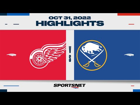 NHL Highlights | Red Wings vs. Sabres - October 31, 2022