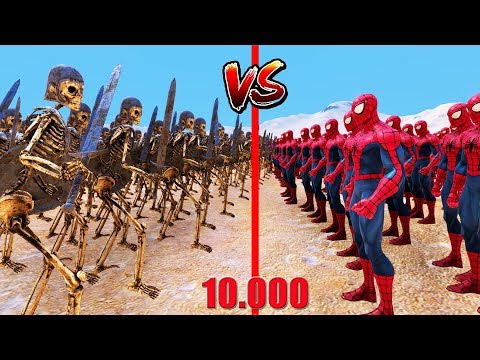 10.000 ÖRÜMCEK ADAM vs 10.000 ZOMBİ  😱 Süper Kahramanlar