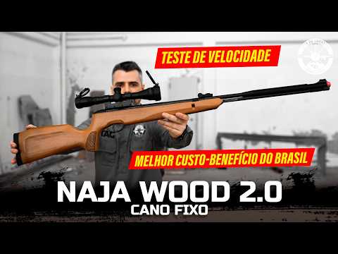 Teste REAL da TAG NAJA 2.0 Wood 5.5 no Cronógrafo! | Qual a Potência com Cada Chumbinho?