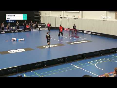 F liigaM, Steelers - SPV 19.12.2021, toisen erän tilanne.
