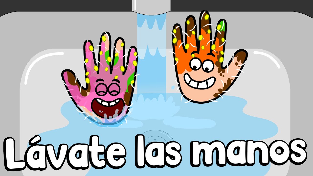LÁVATE LAS MANOS - Hábitos saludables - Lavado de manos - Dibujos animados para niños - Preescolar