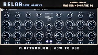 Video thumbnail for Relab - Maselec MEA-2 - How To Use - Playthrough (no voice) | Precision Stereo Mastering EQ by Colorful Tones Studio