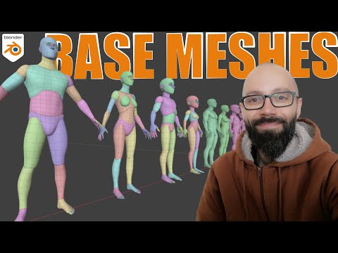 Des Base Meshes humains pour Blender (Gratuit)