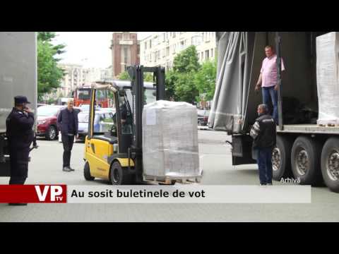Au sosit buletinele de vot