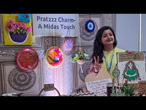 My Crafts Stall @PrithviMela,CapgeminiOfz #SustainableLiving #ReduceReuseRecycle #PlantMoreTrees🧿🌍🤗💝